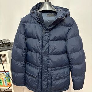 Uniqlo Men's Dark Blue Down Jacket